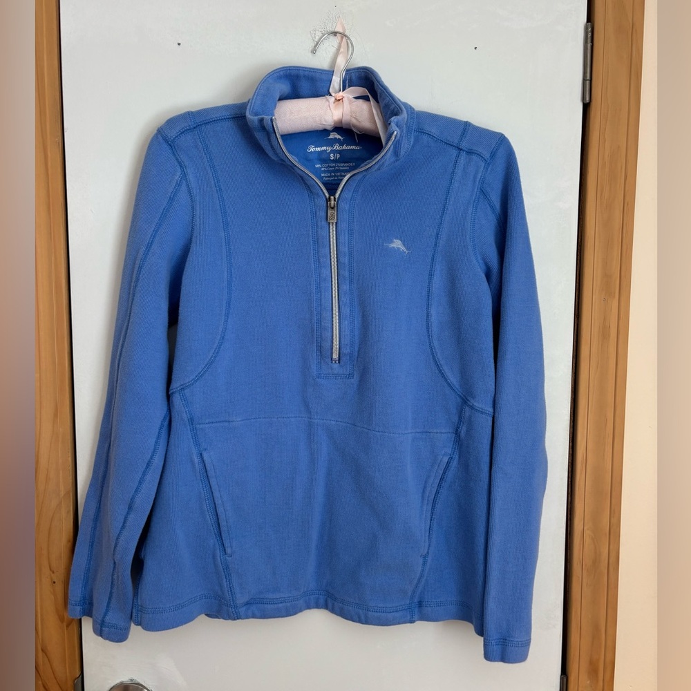 Tommy Bahama Blue Half-Zip Pullover